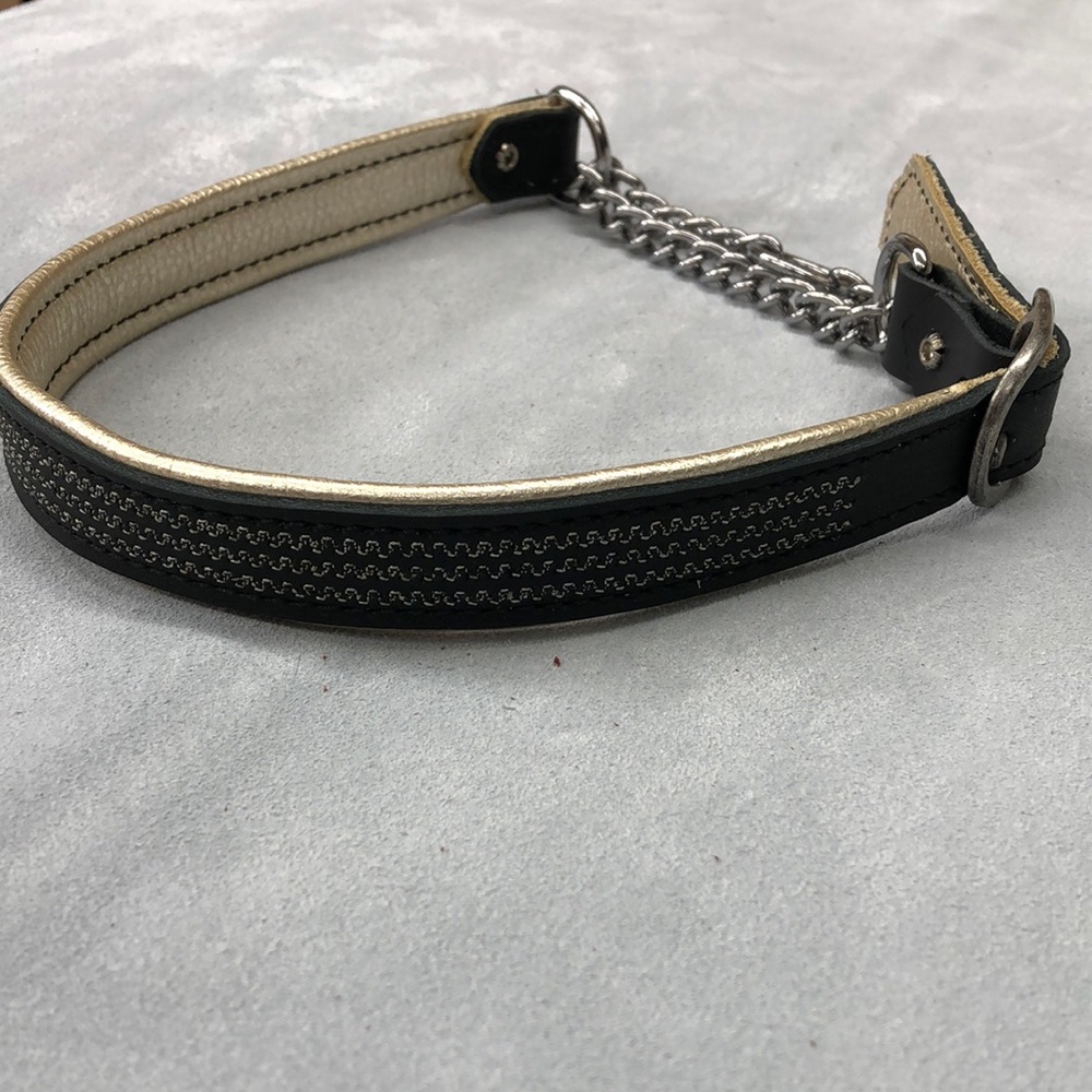 Adjustable Martingale collar for dogs. Custom leather